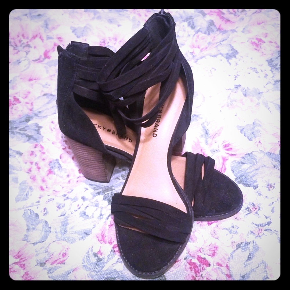 Lucky Brand strappy heals